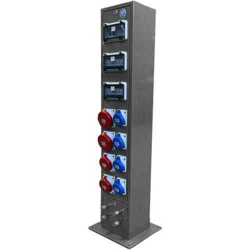 Electrical distribution pedestal - New VMR SRL - for docks / stainless steel / IP67