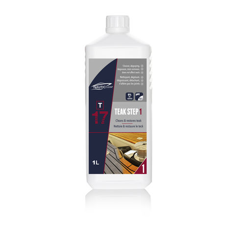 Teak cleaner 17 STEP 1 NAUTICCLEAN for boats