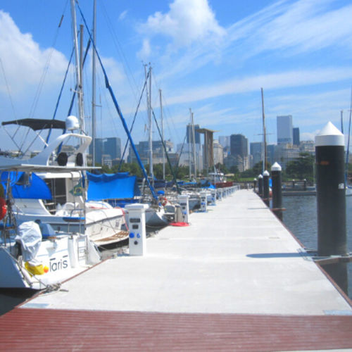 Floating dock - PFC 4012 - Lindley Marinas - mooring / for marinas / for harbor
