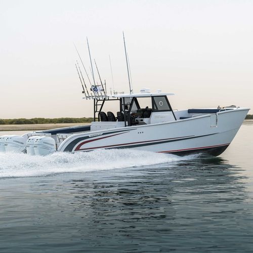Catamaran express cruiser - SilverCat 40CC​ - SMART OWN - outboard / four-engine / hard-top