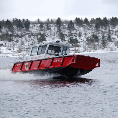 Fireboat - 32’ Bullnose - Stanley Aluminum Boats - outboard
