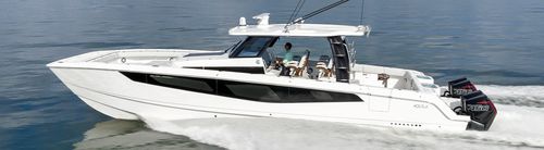 Catamaran express cruiser - 47 Molokai - AQUILA POWER CATAMARANS - outboard / twin-engine / four-engine