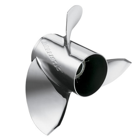 Fixed-pitch propeller - Ballistic - Michigan Marine Propulsion - outboard and sterndrive / 3-blade / stainless steel