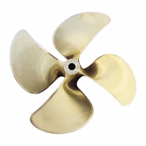 Boat propeller - DQX735 - Michigan Marine Propulsion - fixed-pitch / propeller shaft / 4-blade
