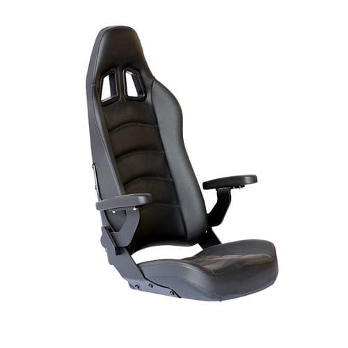 Boat seat - COMMANDER HIGH-BACK - Shockwave Seats - with armrests / high-back / foldable