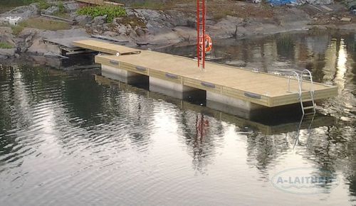 Floating dock - 092070 - A-Marinas - mooring / for marinas / concrete