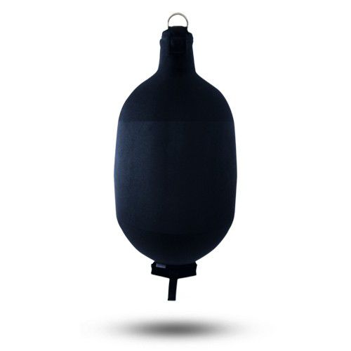 Boat fender - C52 - FENDERTEX - cylindrical / black / blue