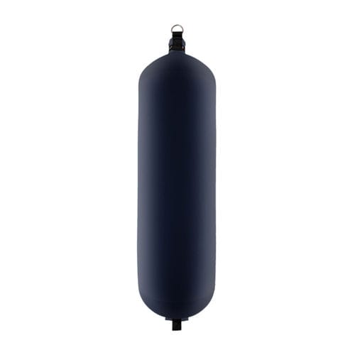 Boat fender - C124 - Fendertex - cylindrical / black / blue