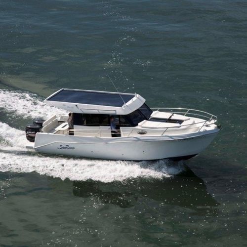 Outboard cabin cruiser - 860 Blue Sky - San Remo Boats - twin-engine / hard-top / 4-berth