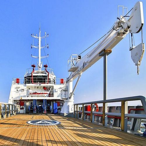 Boom crane - TBC - YMV CRANE AND WINCH SYSTEMS - for ships / for yacht / floating dock