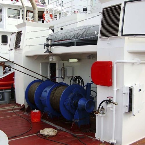 Fishing ship winch - YMV CRANE AND WINCH SYSTEMS - trawl / hydraulic drive / double-drum