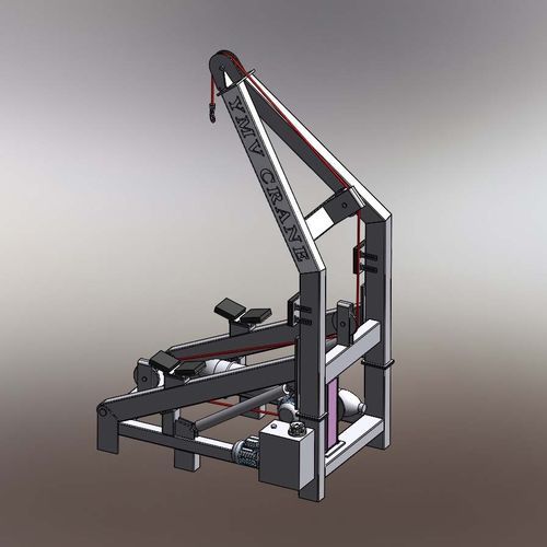 Ship davit - A-FRAME - YMV CRANE AND WINCH SYSTEMS - hydraulic