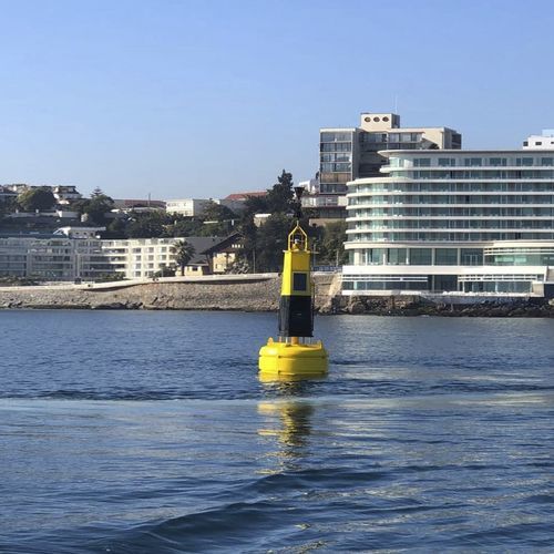 Beacon buoy - PBM25 - Mediterráneo Señales Marítimas, S.L. - polyethylene / yellow / green