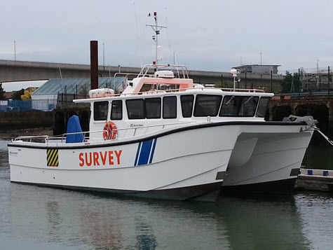 Hydrographic survey boat - Echo Explorer - Catapult Catamarans Marine Projects Ltd - catamaran / inboard