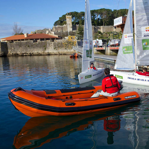 Outboard inflatable boat - DR-400 - Vanguard International - rigid / open / sport