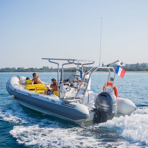 Outboard inflatable boat - DR-760  - Vanguard International - rigid / center console / open