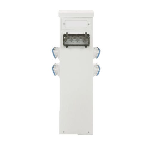 Pedestal with built-in light - OCTAN  - GAPE - electrical distribution / water supply / for docks