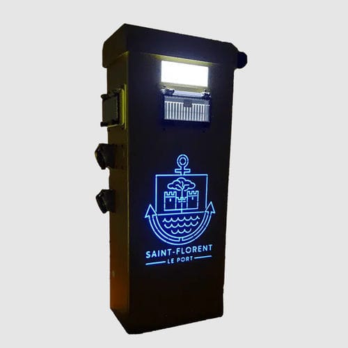 Lighting pedestal - OCTAN XL - GAPE - electrical distribution / water supply / for docks