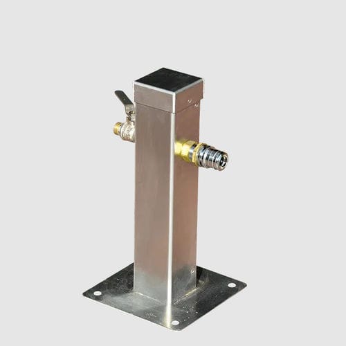 Water supply pedestal - GAPE - for docks / aluminum