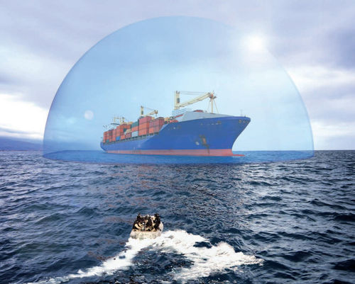 Merchant ship anti-piracy system - BlueDome - Safran Electronics