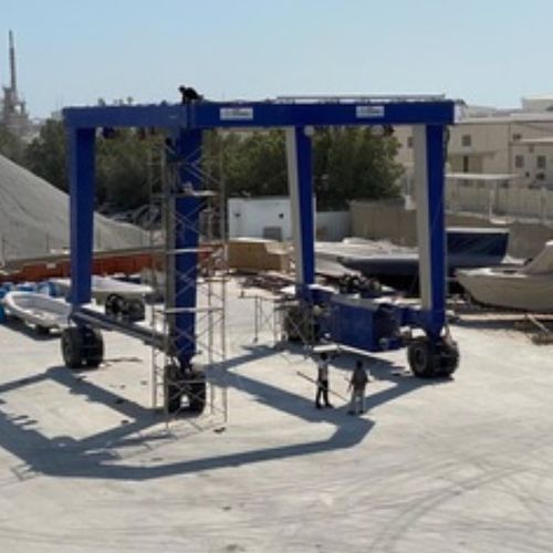 Remotely controlled travel lift fgm tecnology for heavy loads