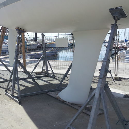 Adjustable boat stand - CDR 12 - fgm tecnology - adjustible tilt