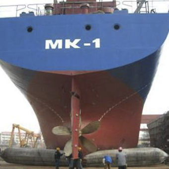 Harbors and terminal airbag - MLG-V - Qingdao Huanghai Marine Airbags Manufacture Co ltd - launching