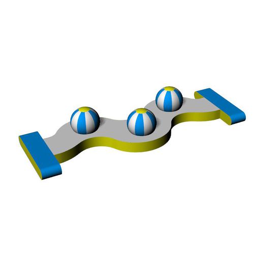 Runway water toy - BALL OBSTACLE - Hydrofun LTD - for recreation centers / inflatable