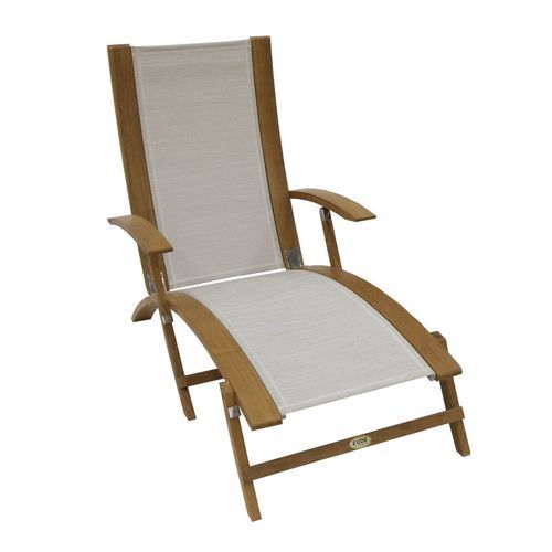 Standard boat chair - COAS101T16-GREY - Eurodesign - folding / with armrests / teak