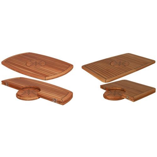 Teak table top - TC6 series - Eurodesign - for boats