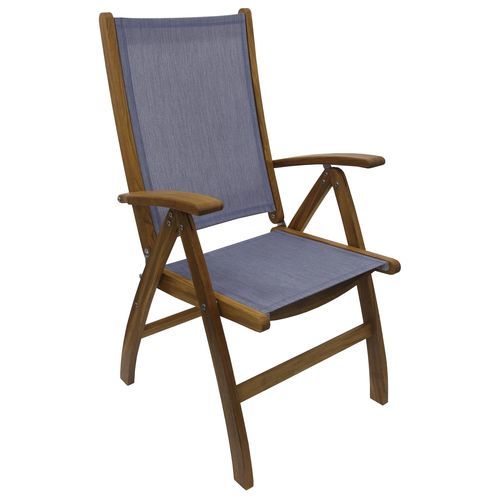 Standard boat chair CUSK113T18_Denim Eurodesign folding / teak