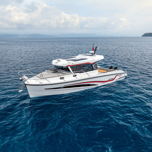 Outboard express cruiser - PETRA SF-39 - MERCAN YACHTING - twin-engine / hard-top / spearfishing