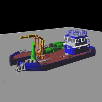Coastal buoy tender - ST-21000 - Uniworkboats SIA - catamaran