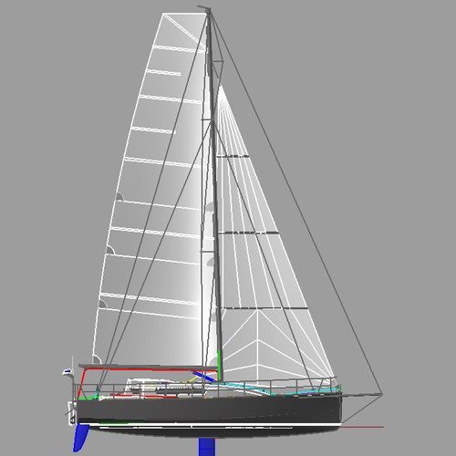 Fast cruising sailboat - ST-40 "Anarquista Chika" - Uniworkboats SIA - offshore racing / 3-cabin / 2-cabin