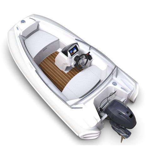 Outboard inflatable boat - GT11  - Argos Nautic Manufacturing LLC - rigid / open / side console