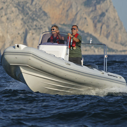 Outboard inflatable boat - FALCON 570 - Brig U.S.A. LLC - rigid / side console / dive