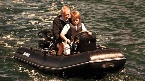 Outboard inflatable boat - FALCON 330 - Brig U.S.A. LLC - rigid / center console / with jockey console