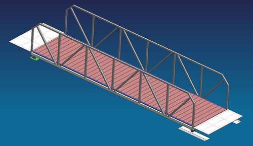 Dock gangway - GZZH DOCK - aluminum / with handrails / custom