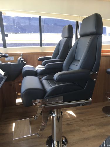 Boat seat - SIENA HELM III - M Melfi Designs Pty Ltd - for yacht / with armrests / high-back