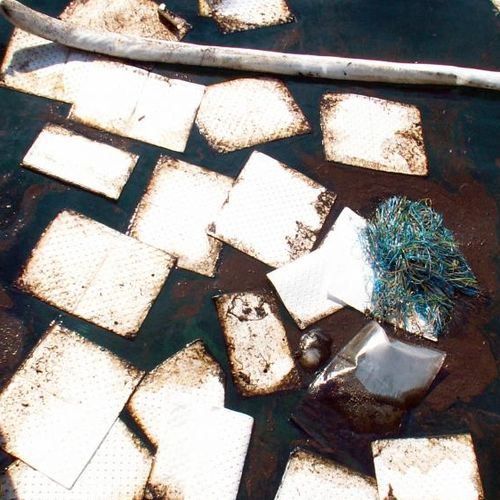 Oil absorber - P-100 - New Naval Ltd. - for oil spill pads / for harbors and terminals