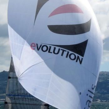 Asymmetric spinnaker - A series - Evolution Sails - for regatta sailboats / tri-radial cut