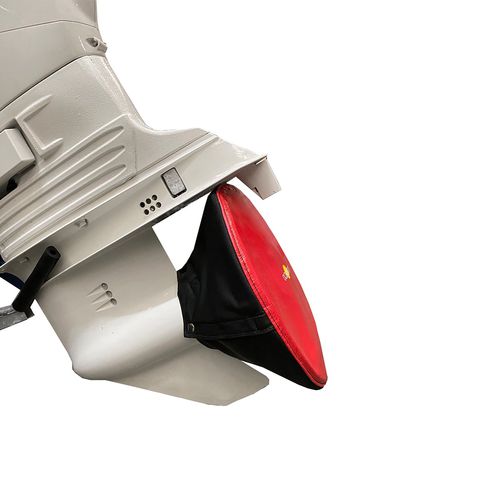 Boat protective cover - MA 048P - OCEANSOUTH - outboard motor / red