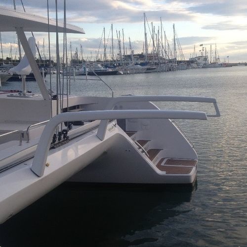 Sailing superyacht davit - Petitjean Composites - for sailboats / carbon
