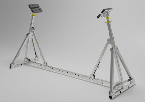 Boat cradle - M - CRADLE B - with 4 load points / fixed-tilt / adjustable
