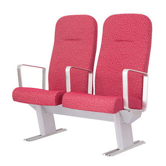Passenger ship seat - LGZY-02  - Qilin Marine international co., Ltd - with armrests / 2-person