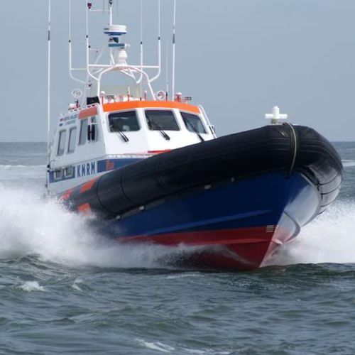 Professional rescue boat - Arie Visser class - HABBEKE SHIPYARD - inboard waterjet / aluminum / rigid hull inflatable boat