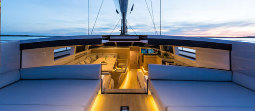 Companionway door - RM Nautical - for yacht / for boat / sliding