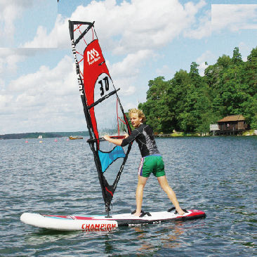 Inflatable SUP - Champion - aquamarina - all-around / wave / windsurf