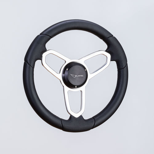 Polyurethane-coated power boat steering wheel - SW0200 pol - Volantec OOD - aluminum / racing / design