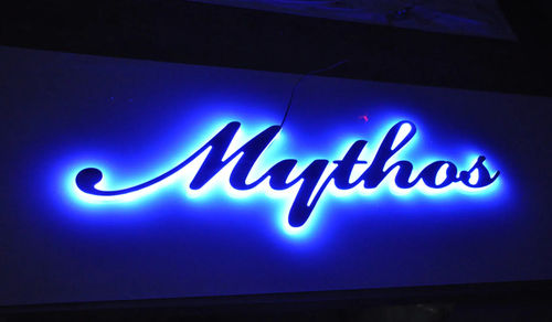 Ship lettering - Make 360 Srls - for boat / for yacht / polished stainless steel